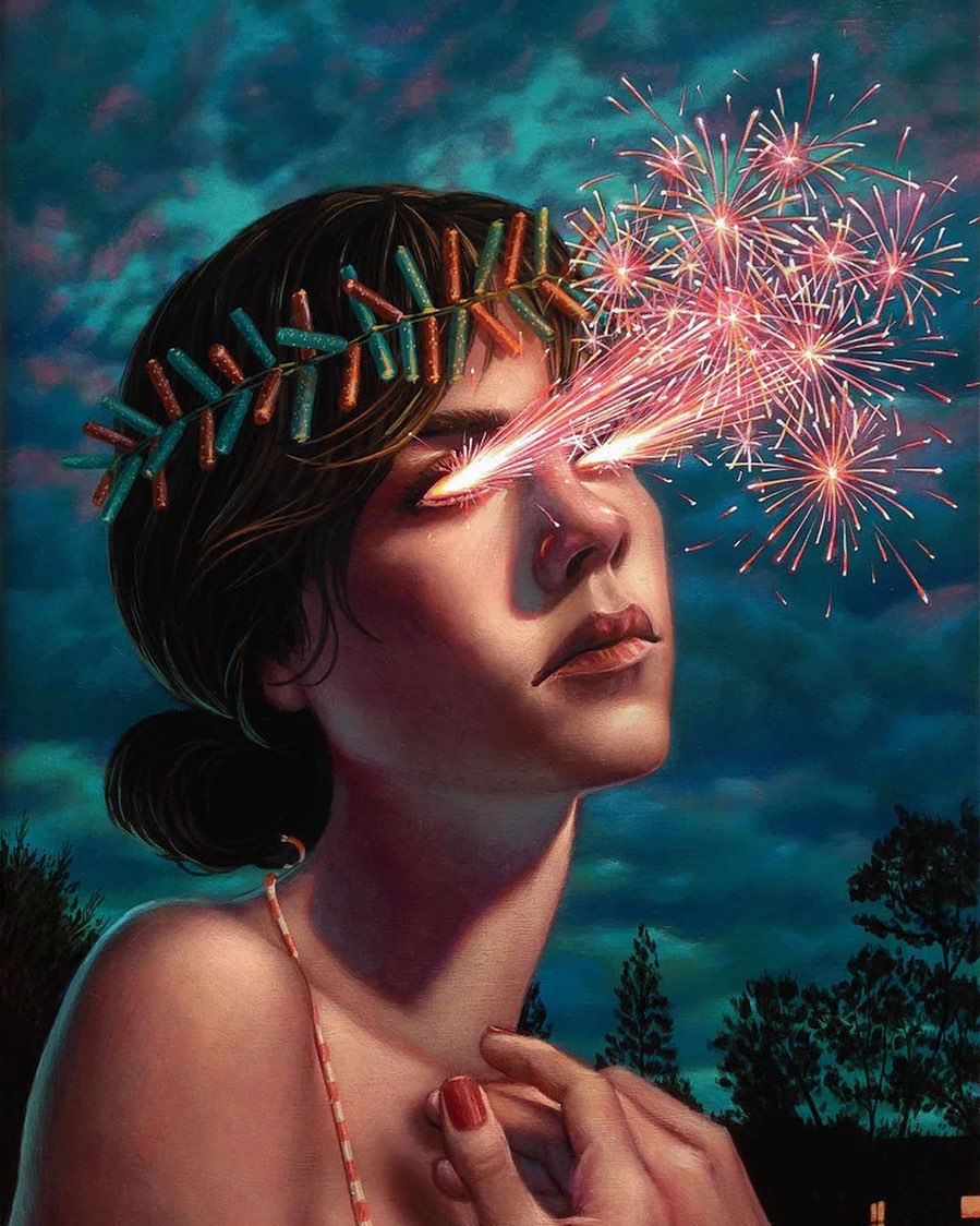 Surreal Acrylic On Wood Paintings By Casey Weldon 11