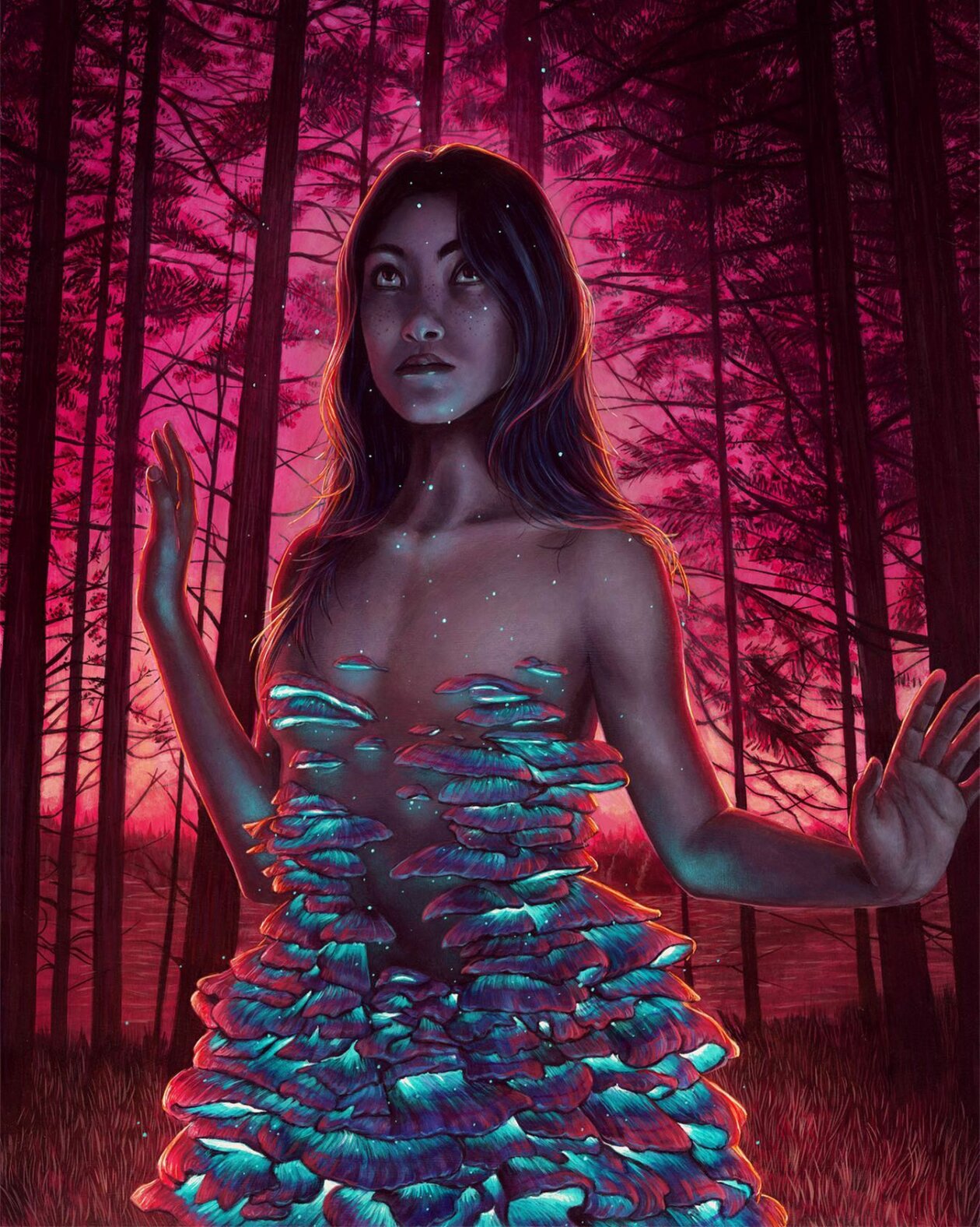 Surreal Acrylic On Wood Paintings By Casey Weldon 3
