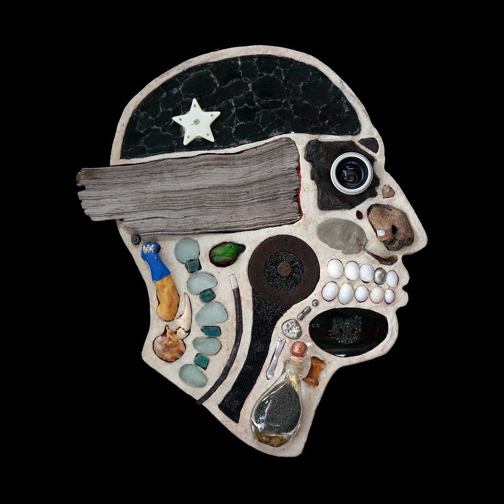 Assemblage Sculptures Of Anatomical Human Head Cross Sections By Edwige Massart And Xavier Wynn (1)