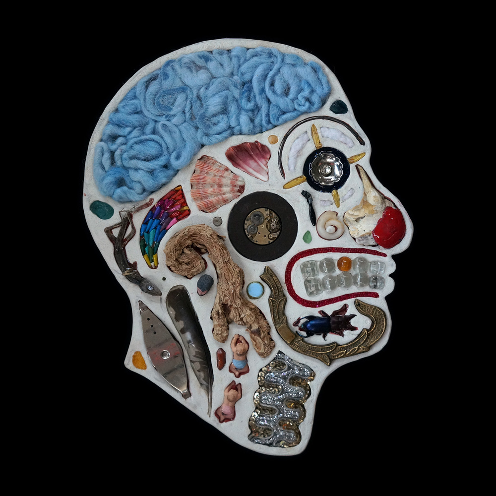 Assemblage Sculptures Of Anatomical Human Head Cross Sections By Edwige Massart And Xavier Wynn (3)