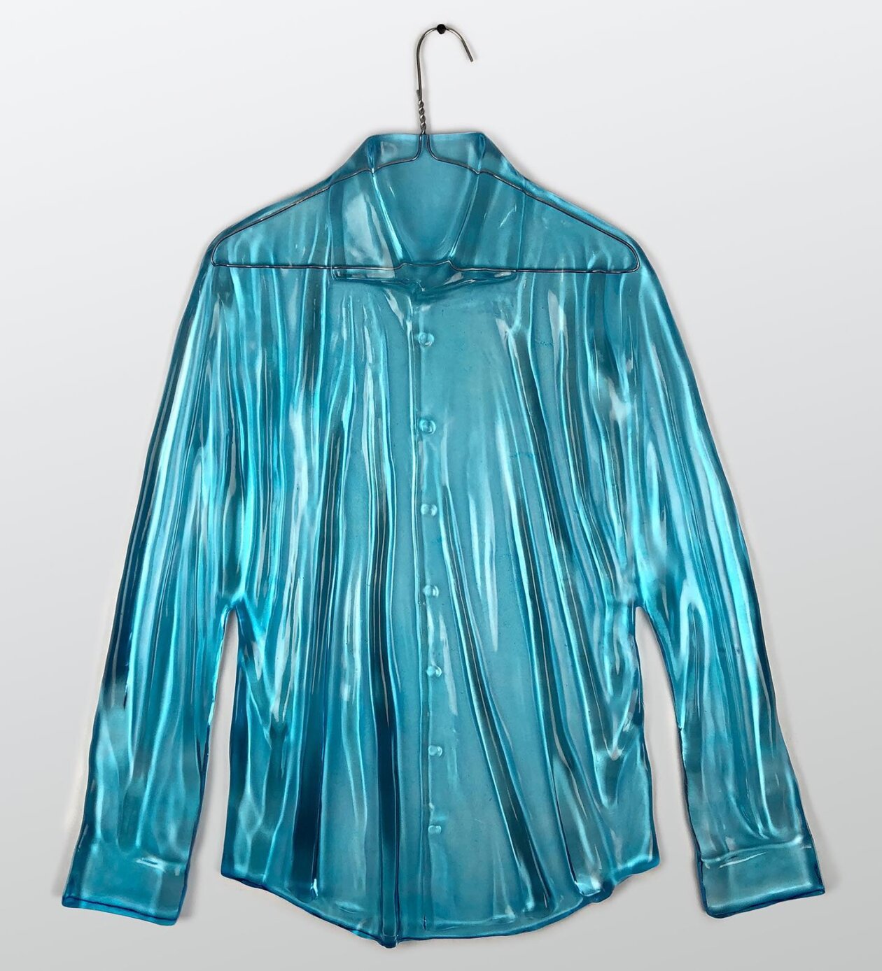 Clear Resin Sculptures Of Clothes And Objects By Chris Bakay (6)