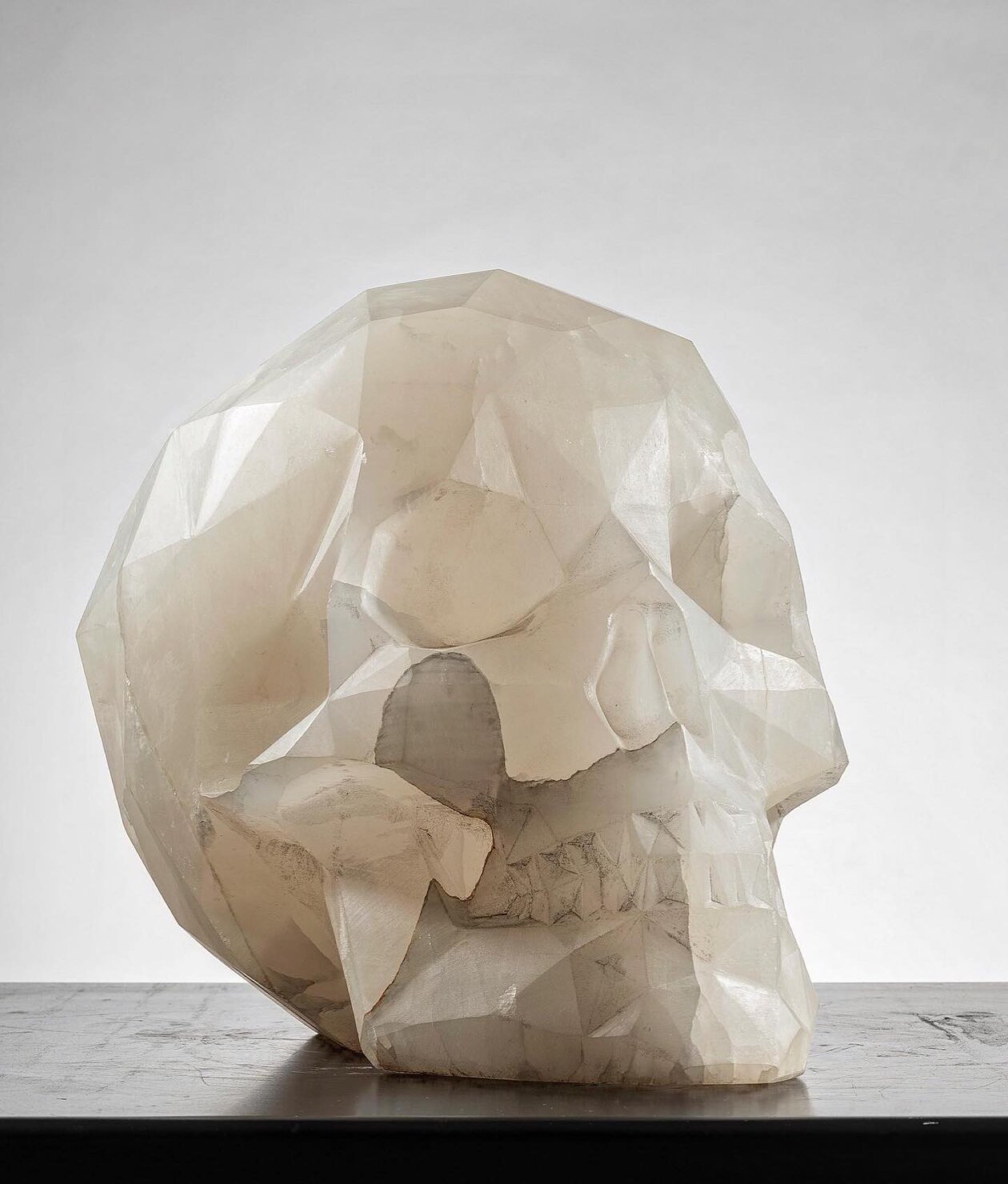 Diamond, A Skull Marble Sculpture By Massimiliano Pelletti (1)