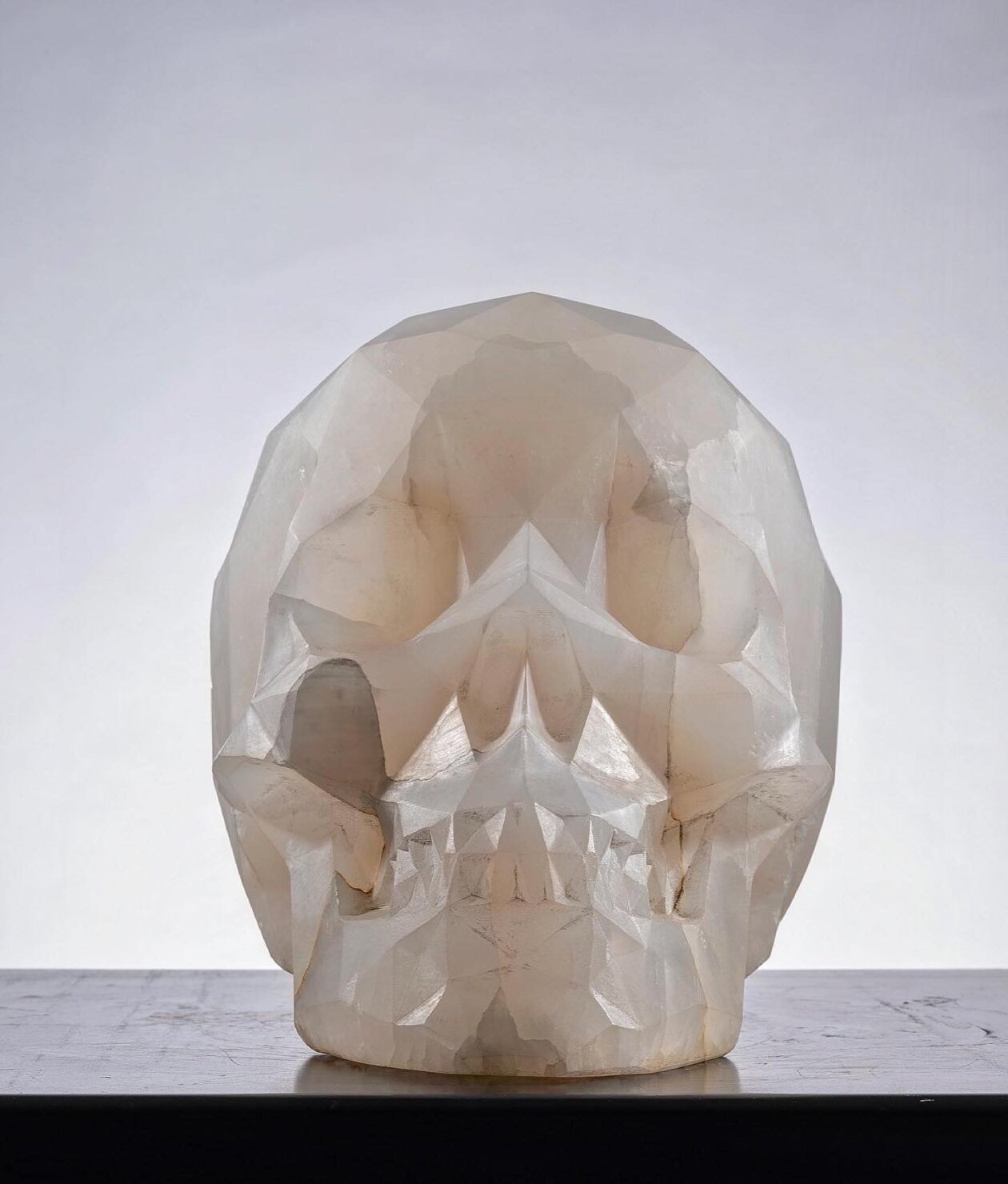 Diamond, A Skull Marble Sculpture By Massimiliano Pelletti (3)