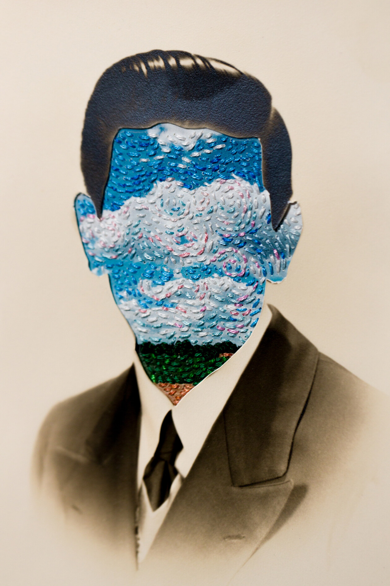 Embroidered Vintage Portraits By Han Cao (13)