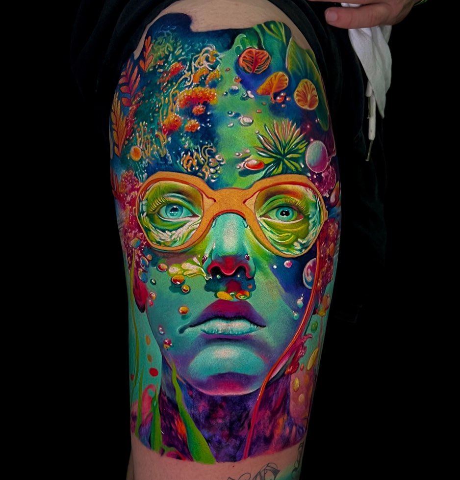 Hypercolorful Tattoos By Clayton Dias (19)