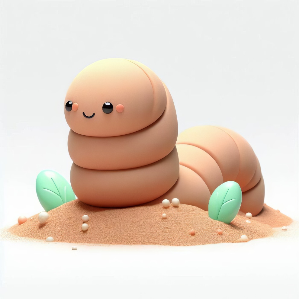 Sandworm (Dune) - Popular Monsters In Their Cute Alternative Versions By Metal Panda