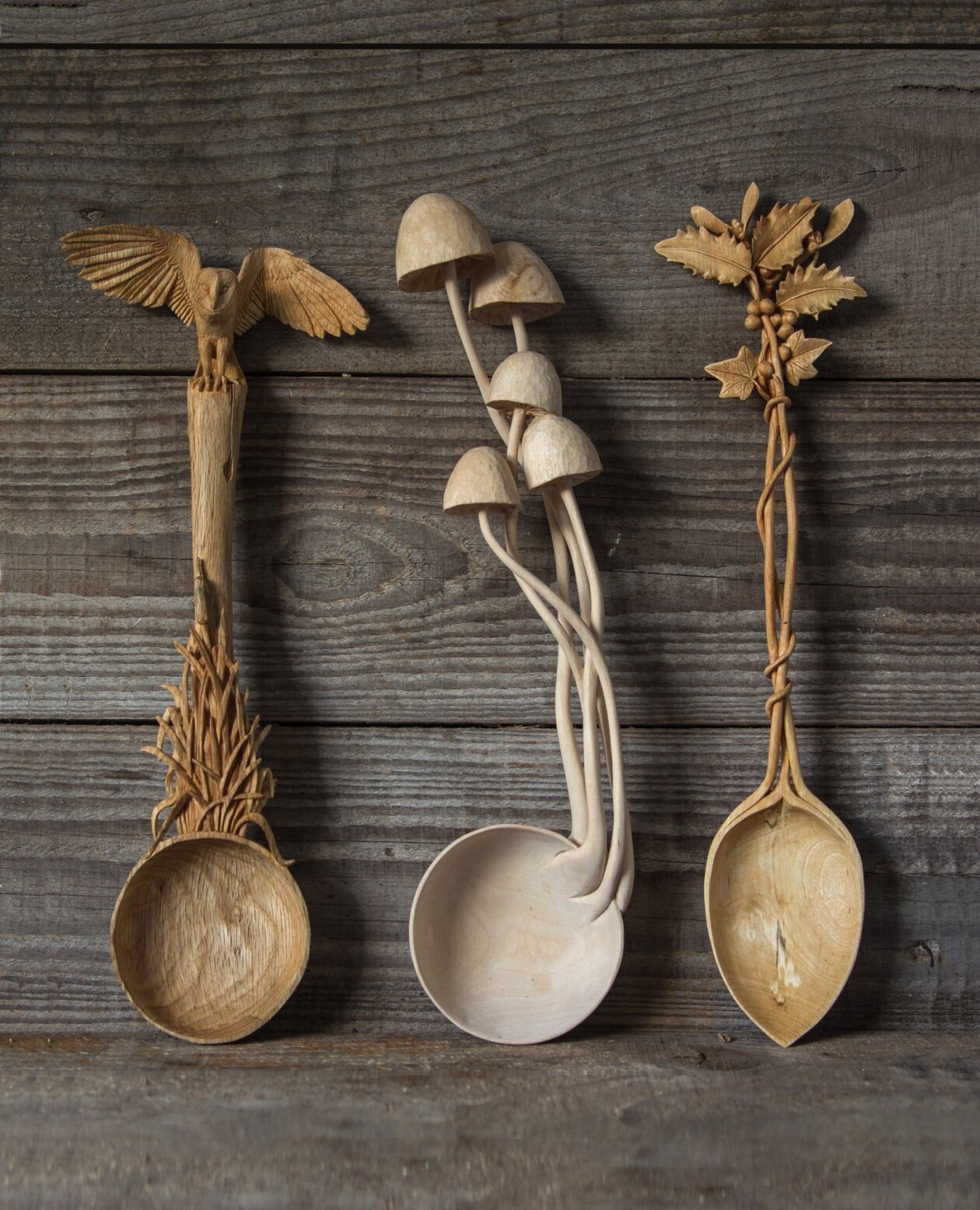 Hand Carved Wood Spoons By Giles Newman