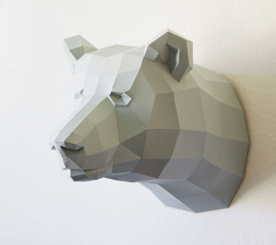 Geometric Animal Paper Sculptures By Wolfram Kampffmeyer (1)