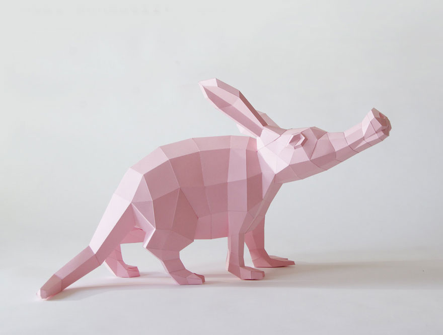Geometric Animal Paper Sculptures By Wolfram Kampffmeyer (12)