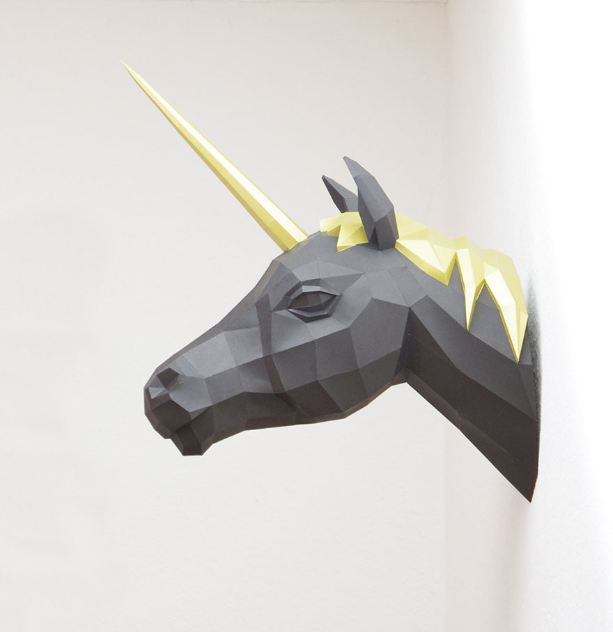 Geometric Animal Paper Sculptures By Wolfram Kampffmeyer (13)