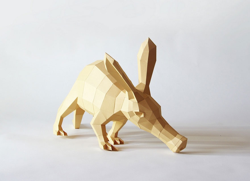 Geometric Animal Paper Sculptures By Wolfram Kampffmeyer (15)