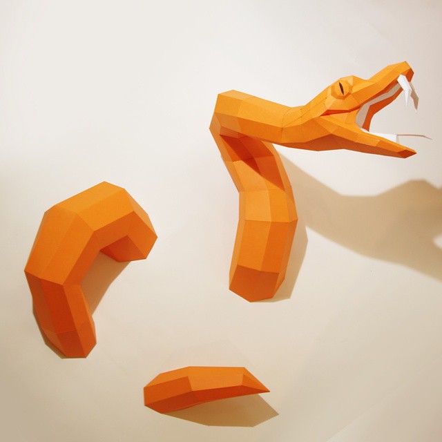 Geometric Animal Paper Sculptures By Wolfram Kampffmeyer (17)