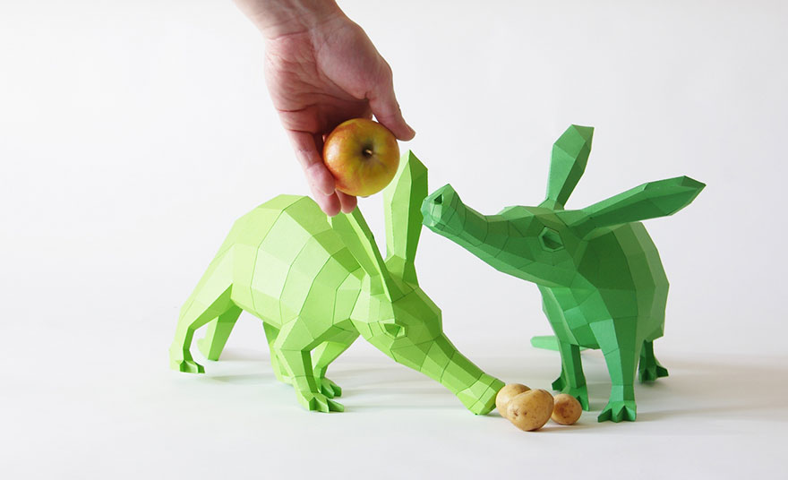 Geometric Animal Paper Sculptures By Wolfram Kampffmeyer (4)