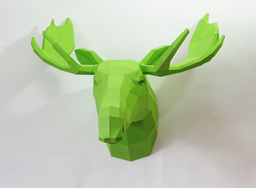 Geometric Animal Paper Sculptures By Wolfram Kampffmeyer (8)