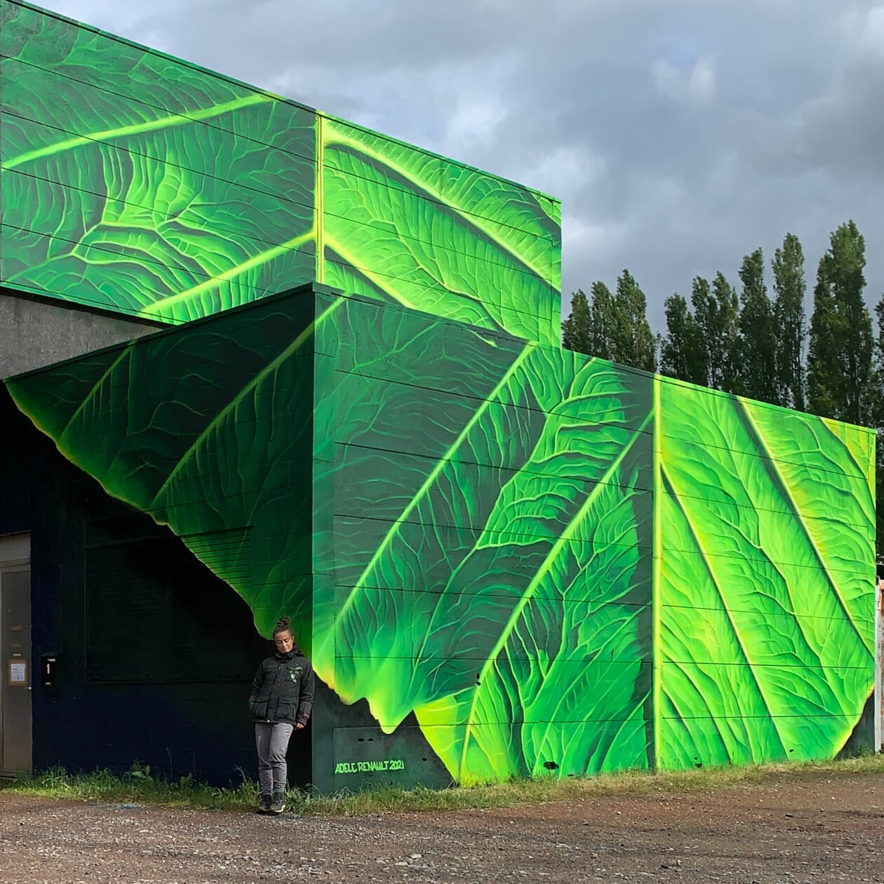 Giant Leafy Murals By Adele Renault (1)