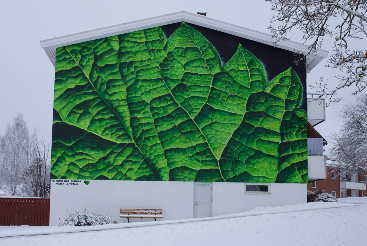 Giant Leafy Murals By Adele Renault (2)