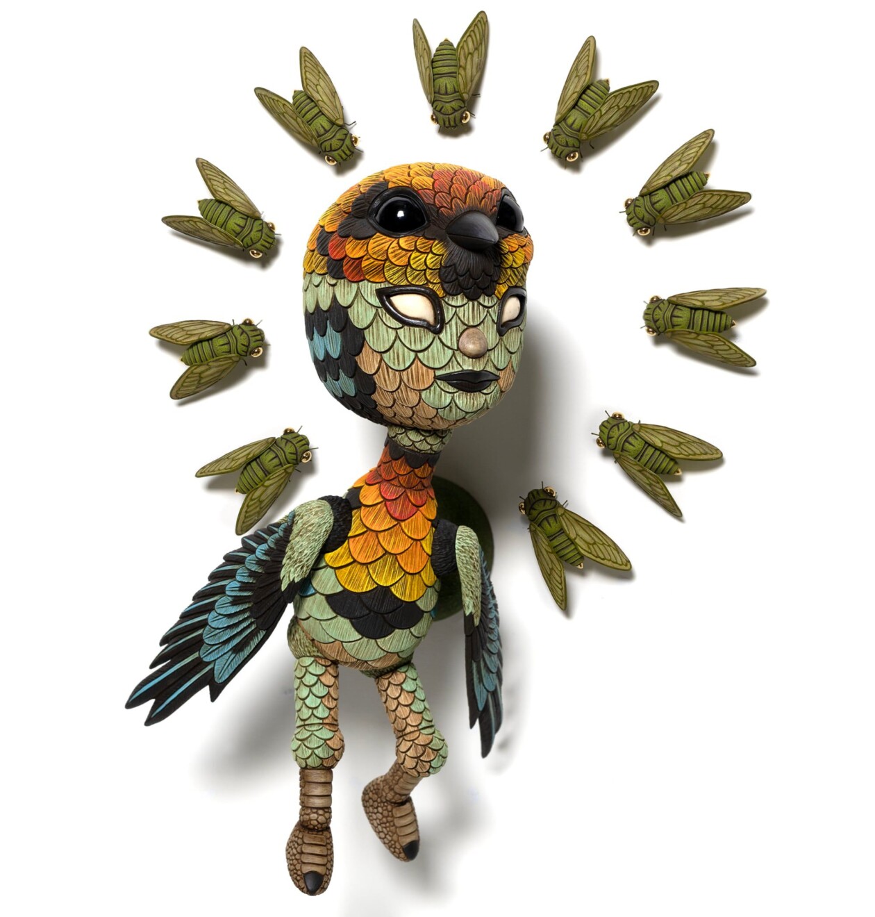 Marvelous Anthropomorphized Bird Sculptures By Calvin Ma (14)