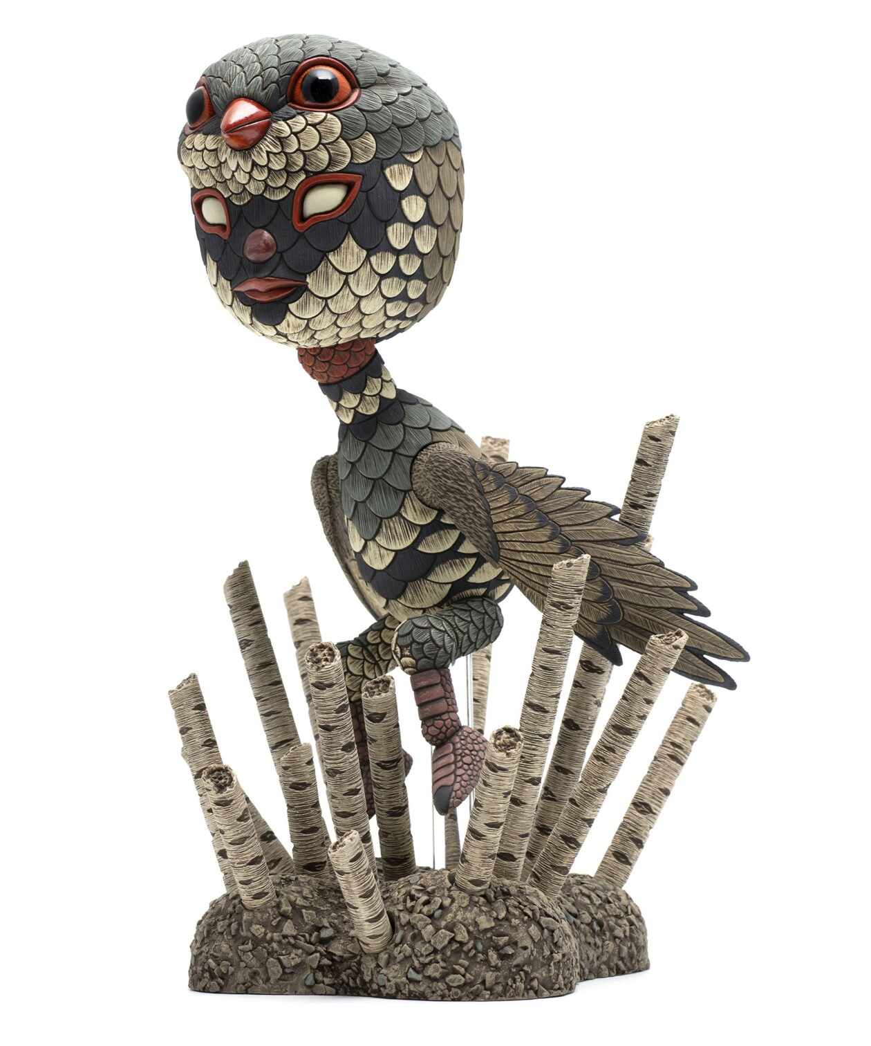 Marvelous Anthropomorphized Bird Sculptures By Calvin Ma (21)