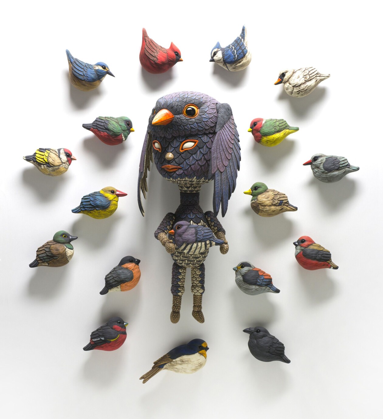 Marvelous Anthropomorphized Bird Sculptures By Calvin Ma (5)