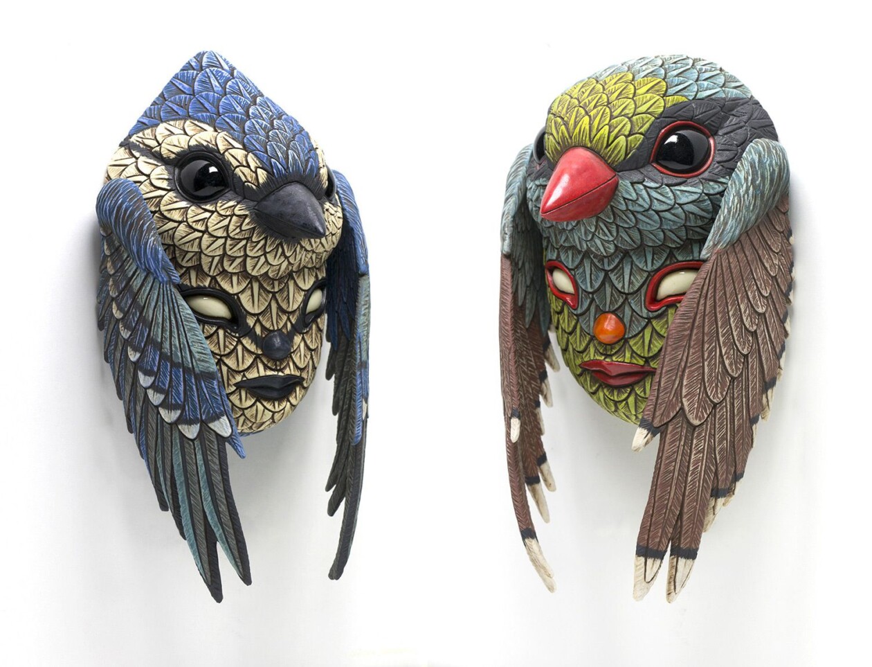 Marvelous Anthropomorphized Bird Sculptures By Calvin Ma (7)