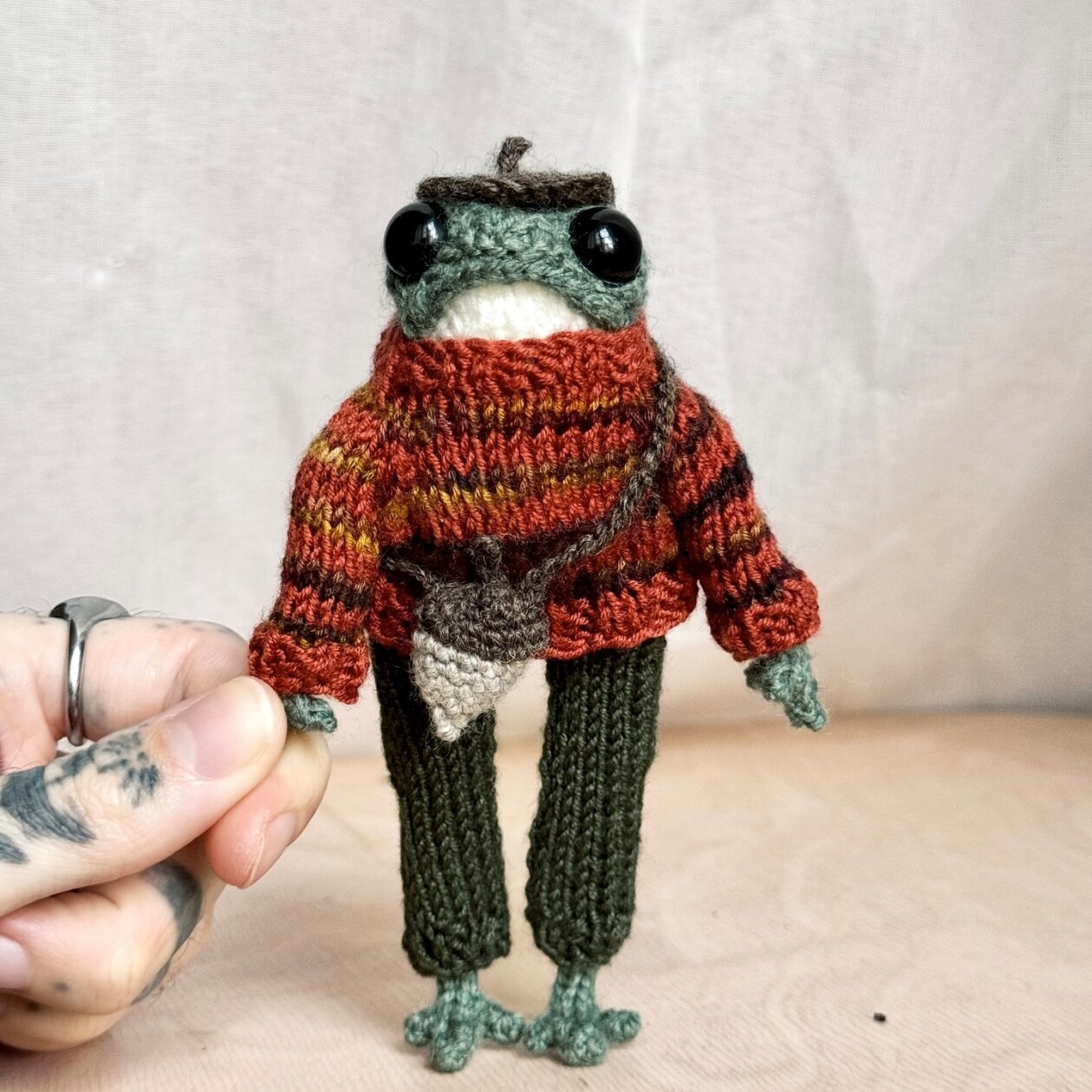 Enchanting Anthropomorphized Frog Crochet Patterns By Elliot (19)