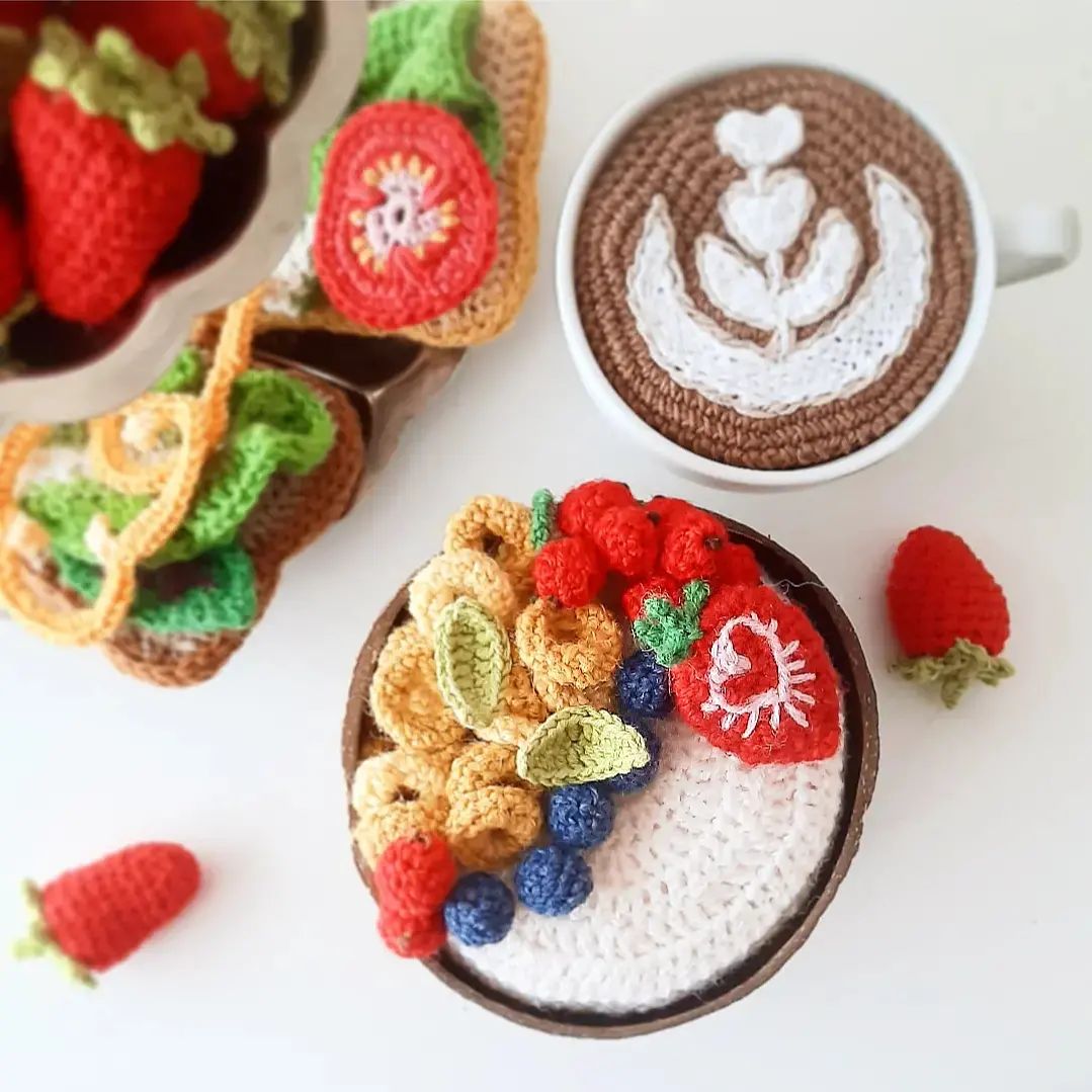 Whimsical Food Crochet Sculptures By Maria Skog (3)