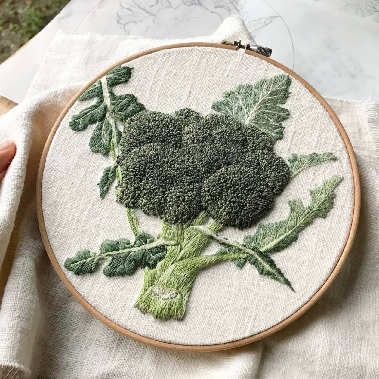 Whimsical Vegetable Embroideries By Konekono Kitsune (21)