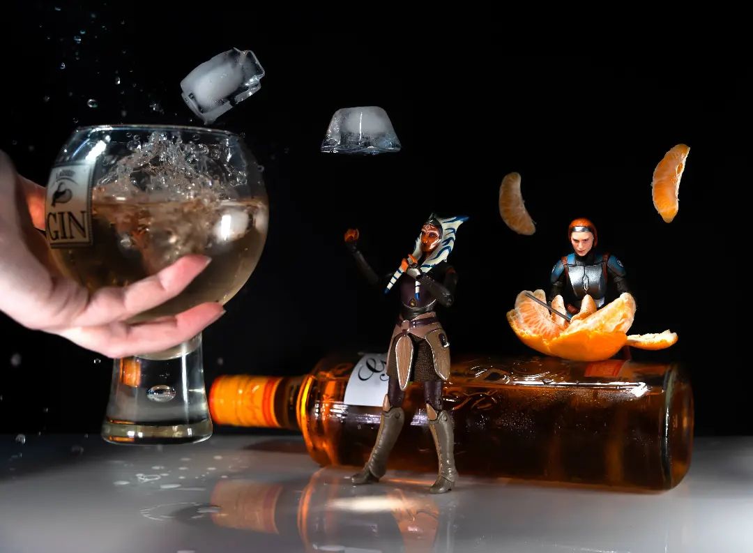 Action Shots Of Pop Culture Characters With Drinks By Andrea (10)