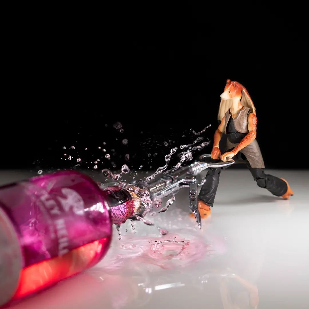Action Shots Of Pop Culture Characters With Drinks By Andrea (12)