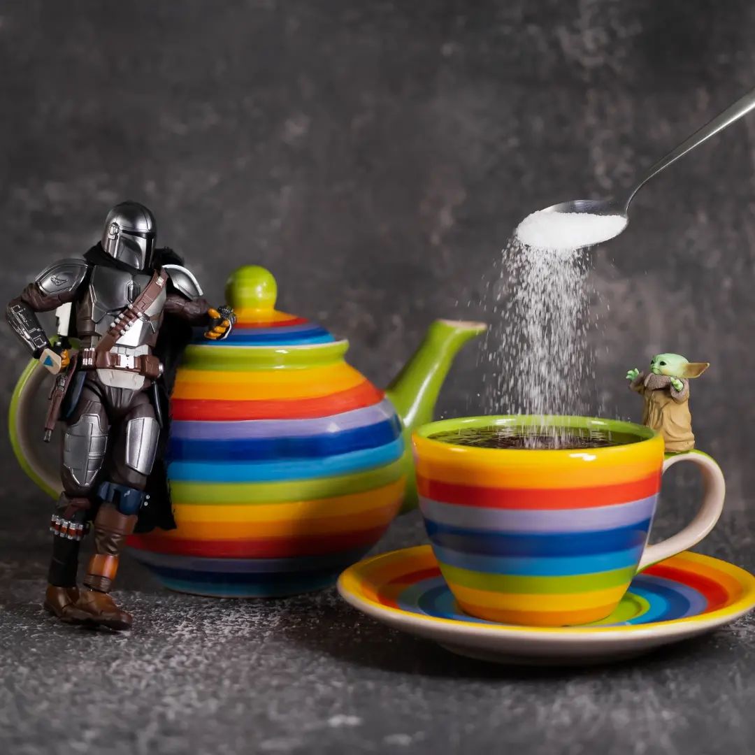 Action Shots Of Pop Culture Characters With Drinks By Andrea (17)