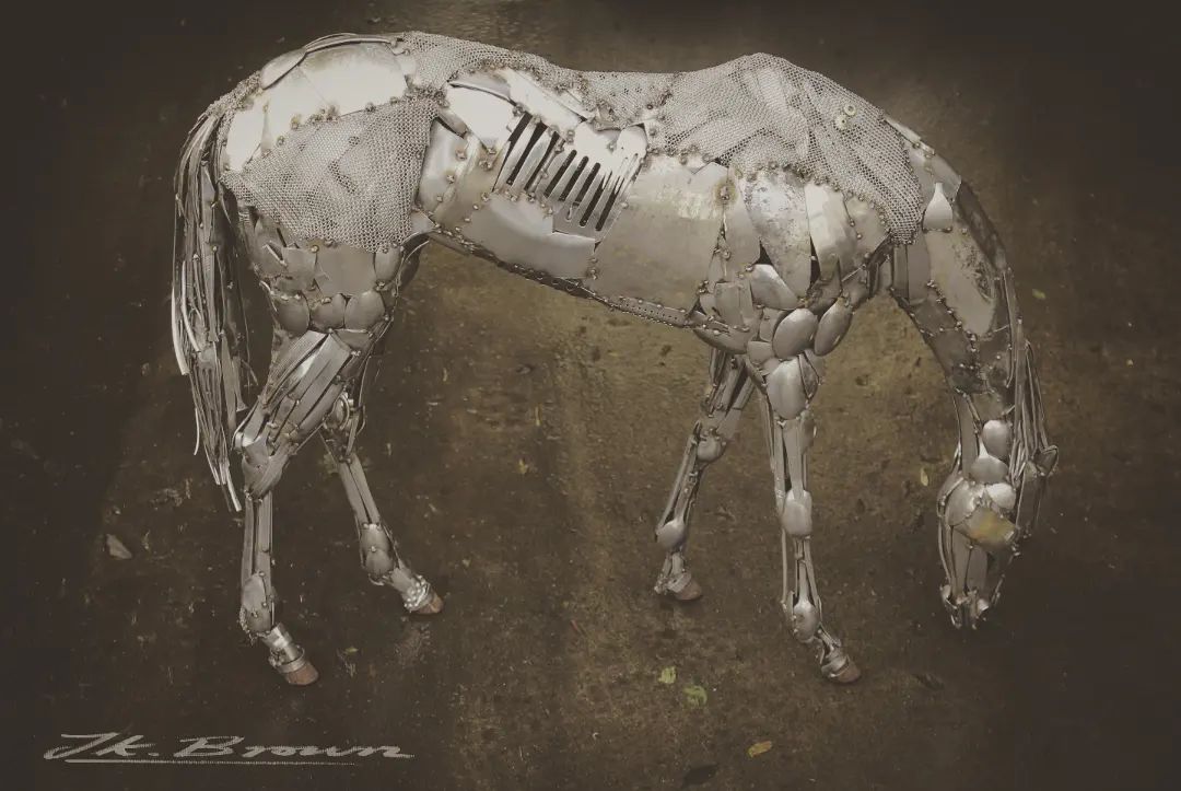 Amazingly Precise Scrap Metal Animal Sculptures By Jk Brown (13)