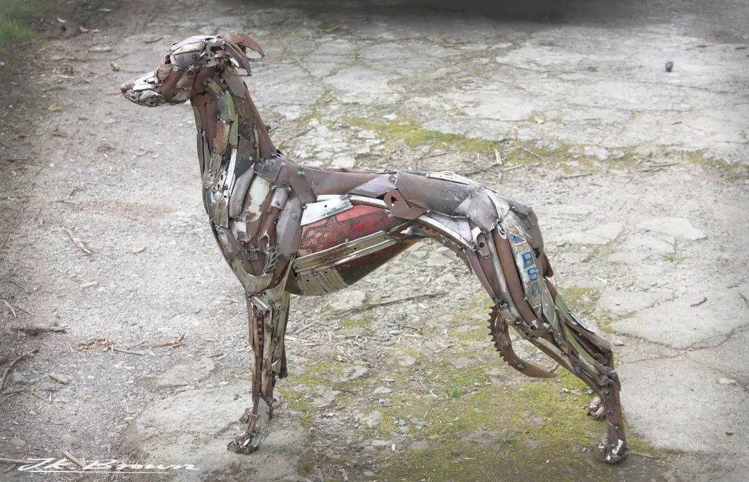 Amazingly Precise Scrap Metal Animal Sculptures By Jk Brown (9)