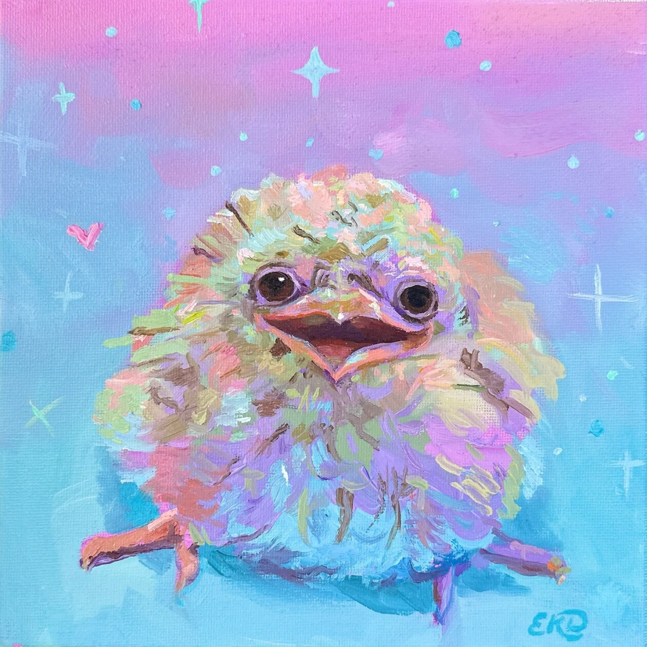 Cute And Lovely Oil And Acrylic Paintings Of Animals By Emily Dunlap (11)