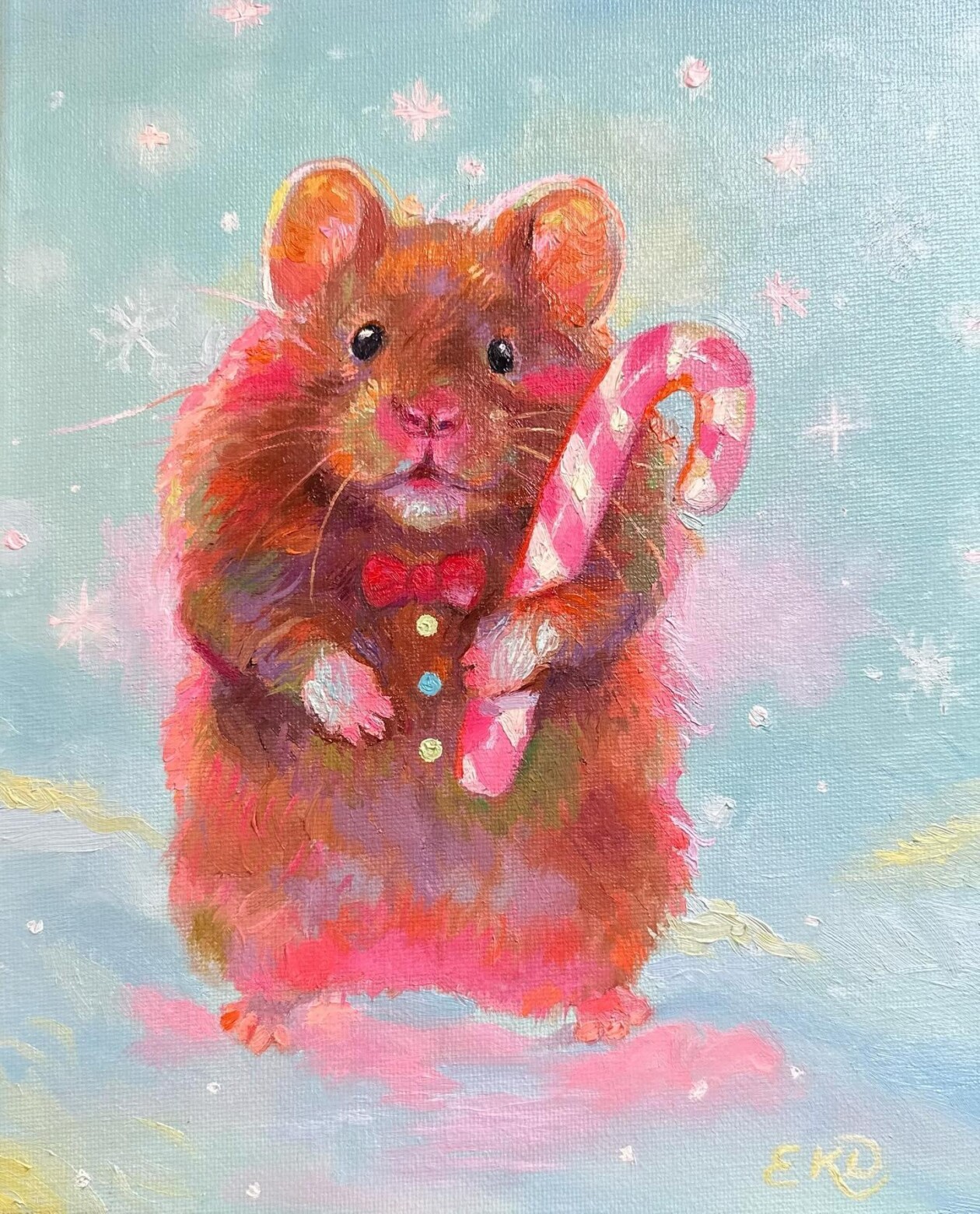 Cute And Lovely Oil And Acrylic Paintings Of Animals By Emily Dunlap (12)