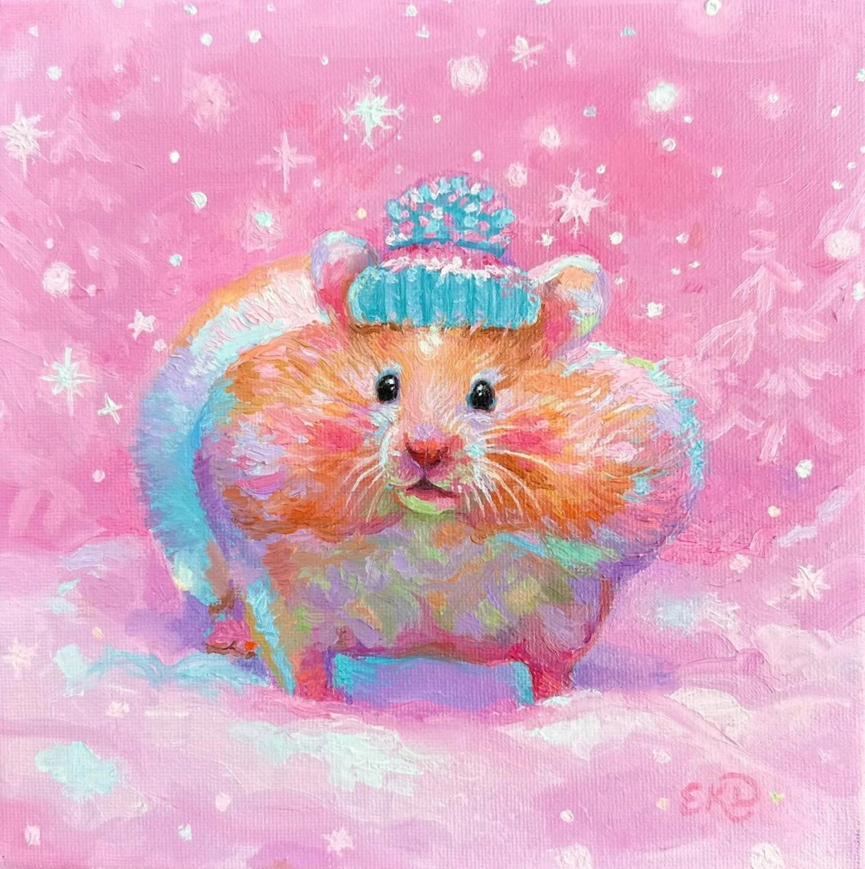 Cute And Lovely Oil And Acrylic Paintings Of Animals By Emily Dunlap (13)