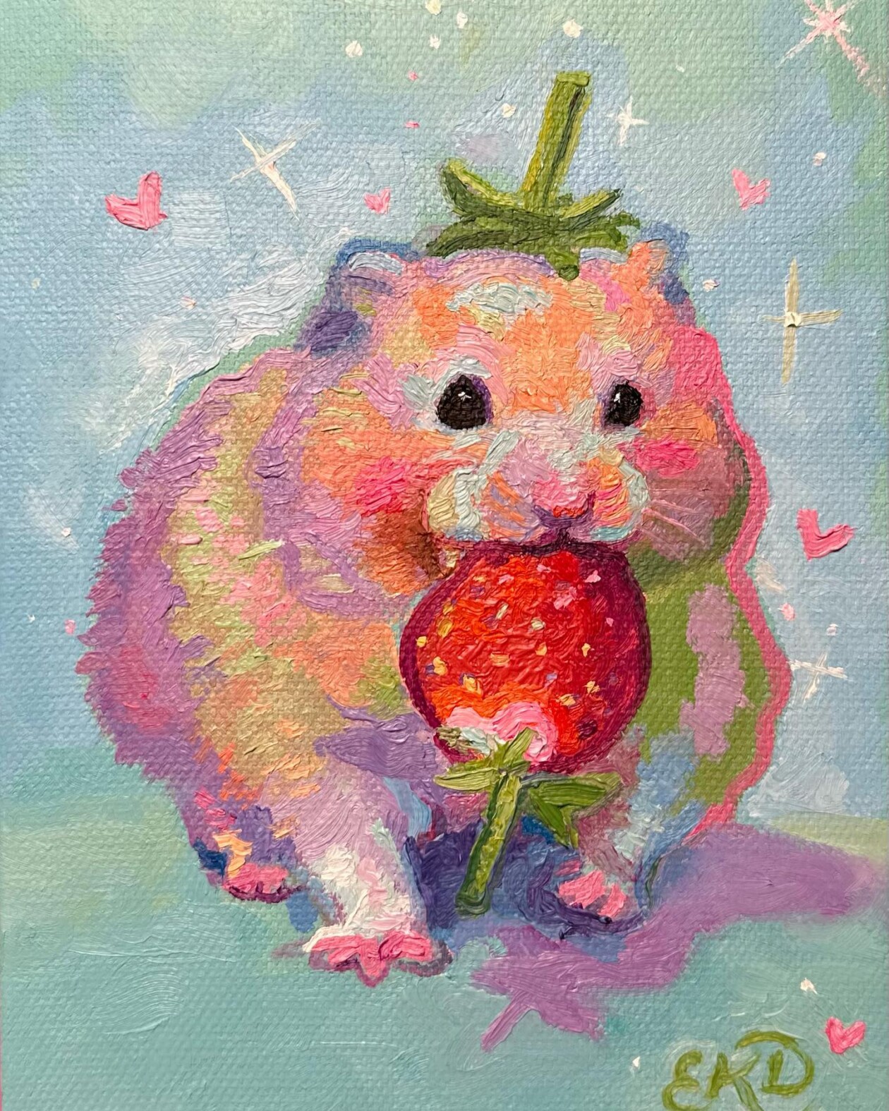Cute And Lovely Oil And Acrylic Paintings Of Animals By Emily Dunlap (17)