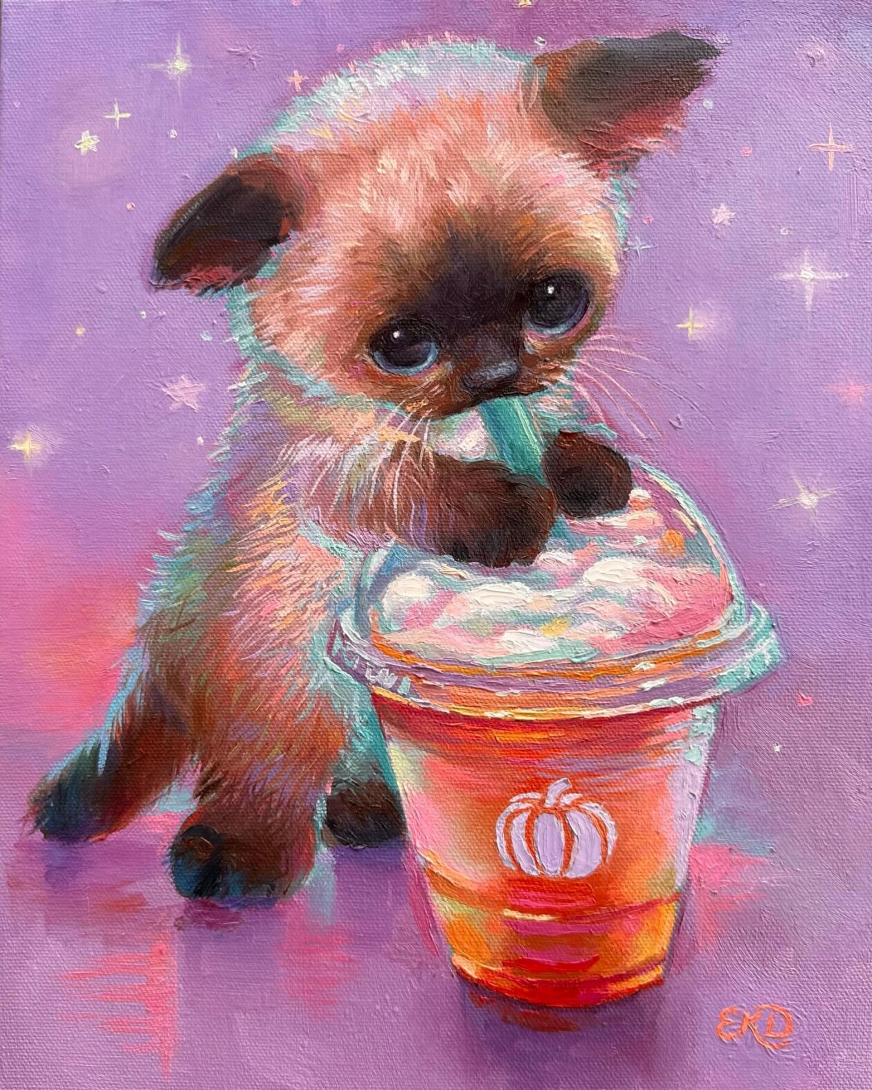 Cute And Lovely Oil And Acrylic Paintings Of Animals By Emily Dunlap (8)
