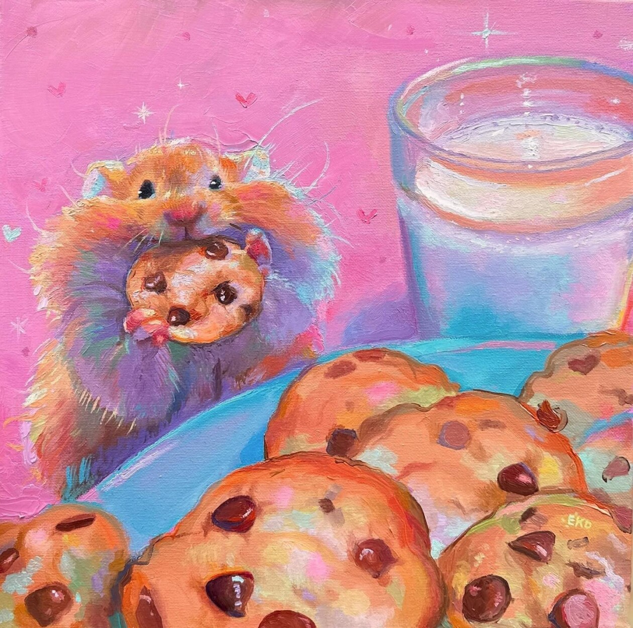 Cute And Lovely Oil And Acrylic Paintings Of Animals By Emily Dunlap (9)