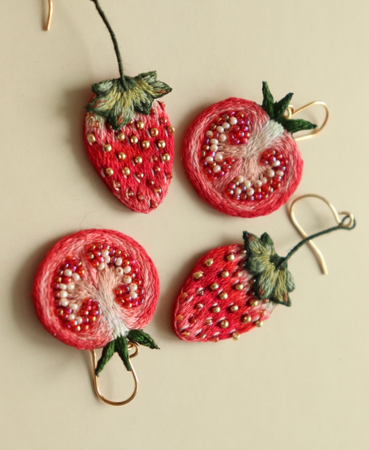 Eye Catching Handmade Embroidered Earrings By Vivaembr (19)
