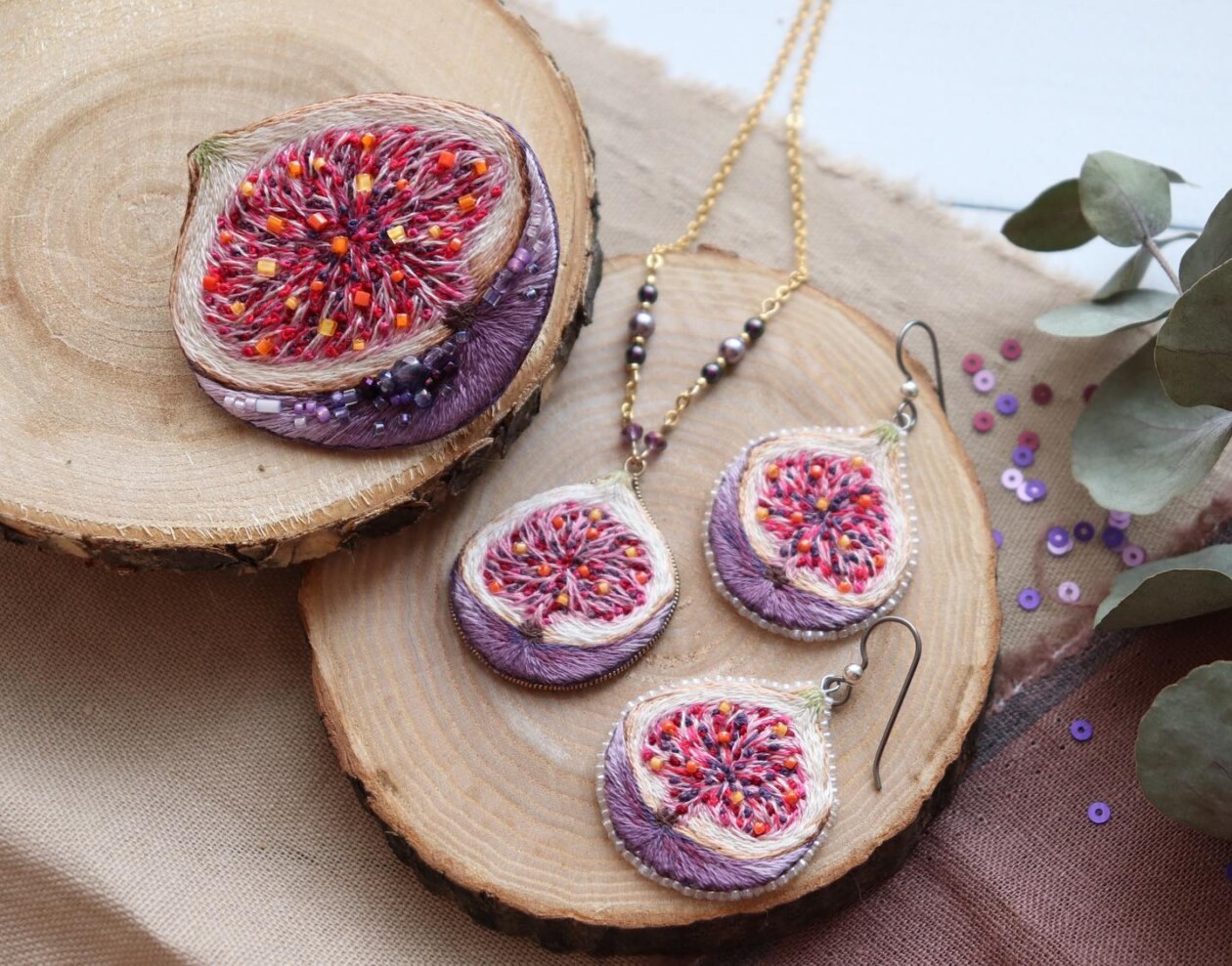 Eye Catching Handmade Embroidered Earrings By Vivaembr (2)