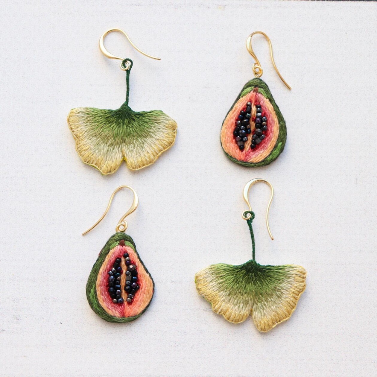 Eye Catching Handmade Embroidered Earrings By Vivaembr (6)