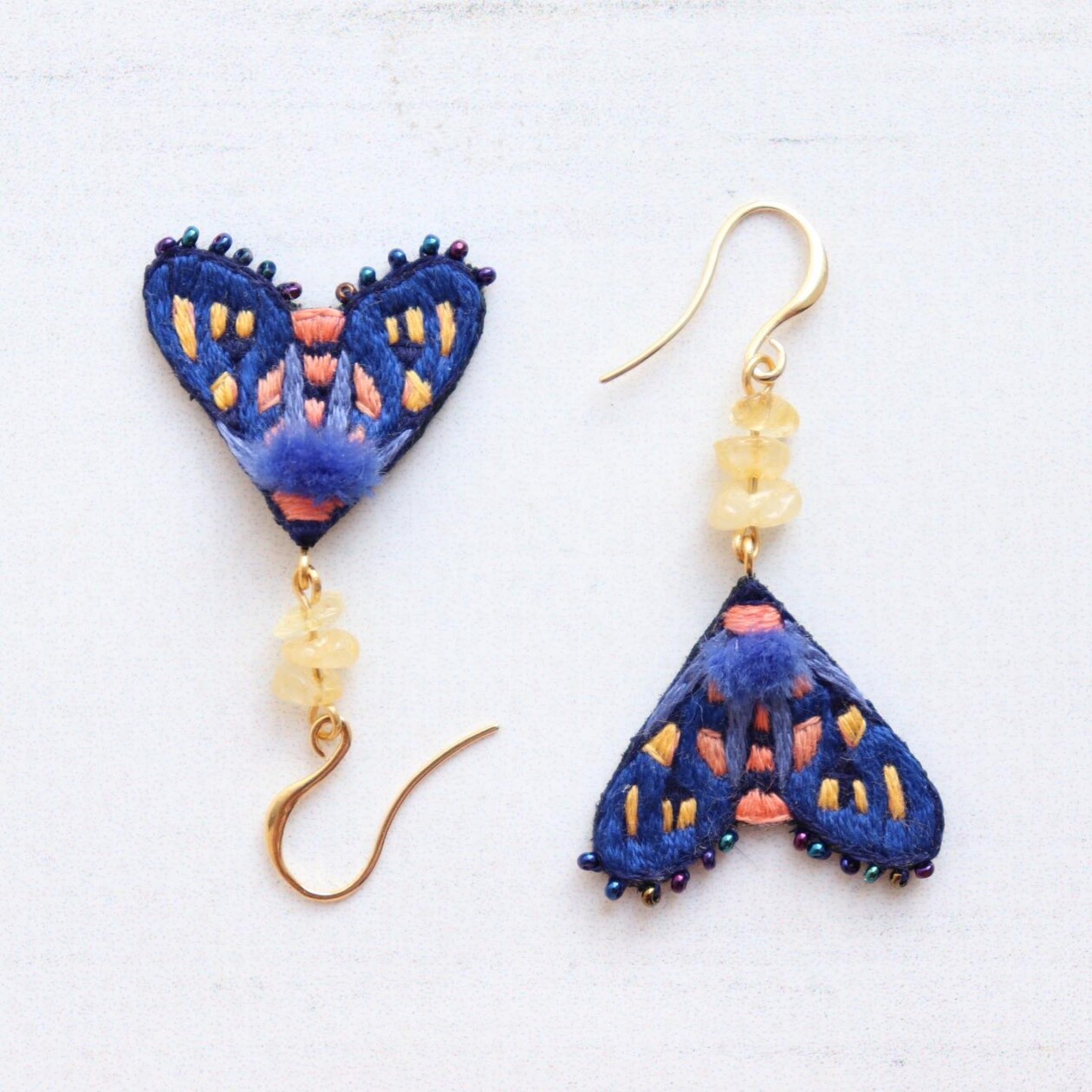 Eye Catching Handmade Embroidered Earrings By Vivaembr (8)