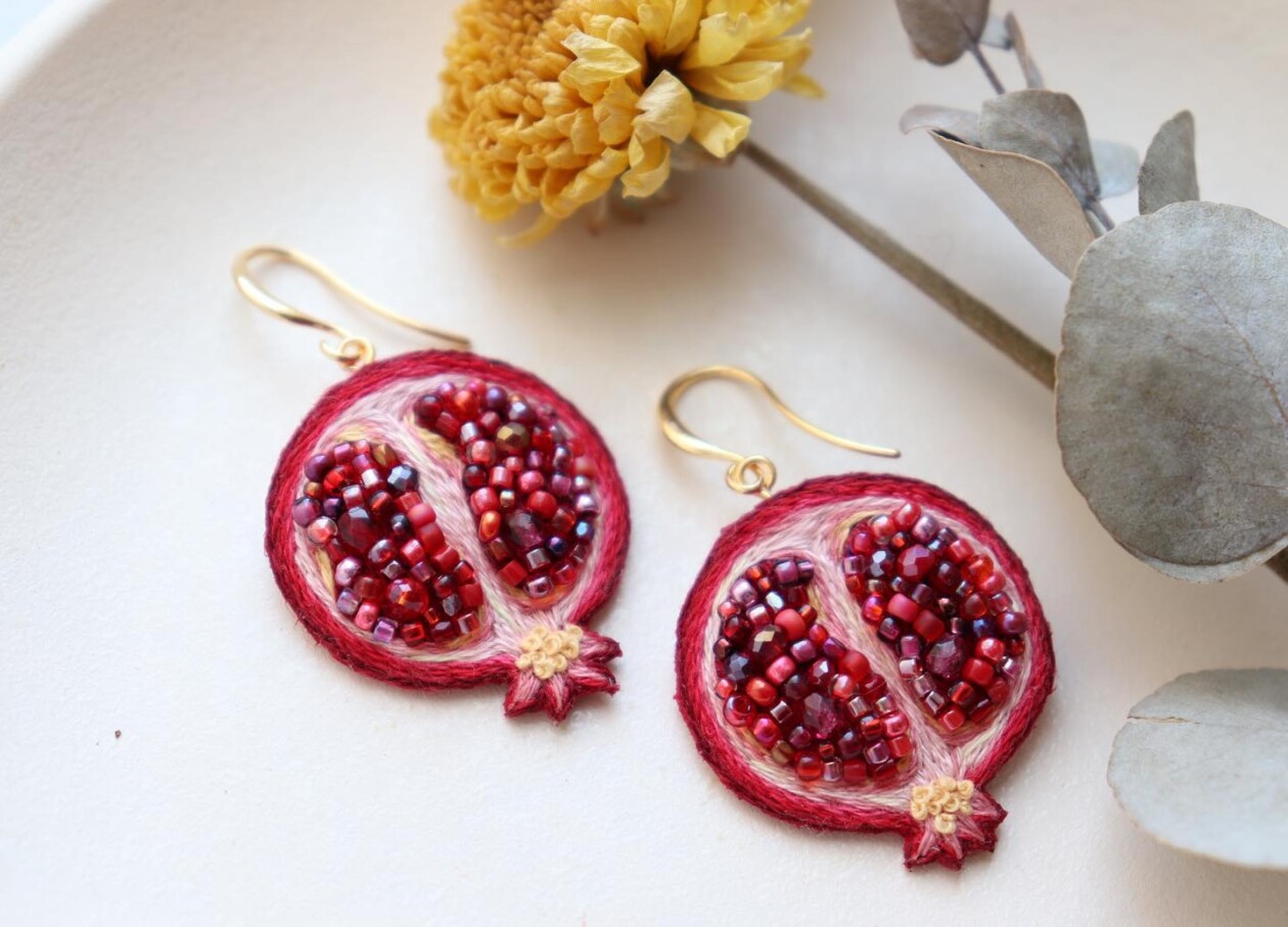 Eye Catching Handmade Embroidered Earrings By Vivaembr (9)