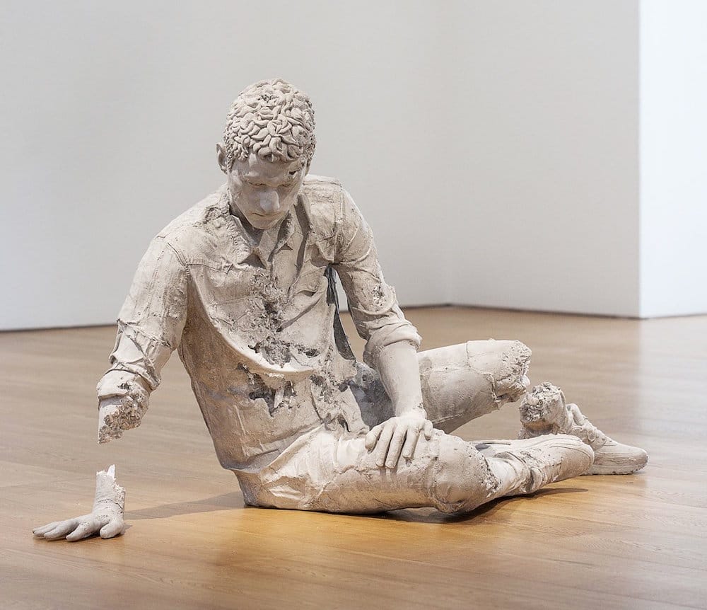 Life Size Human Figure Hydrostone Sculptures By Daniel Arsham (7)