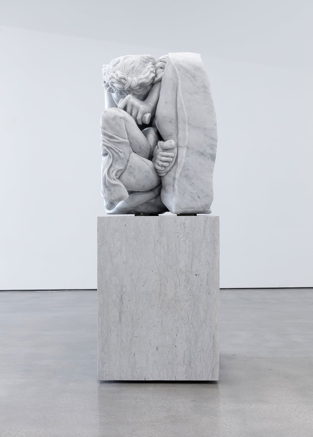 Artist Adam Parker Smith Compresses Classical Sculptures Into Small Marble Cubes (10)