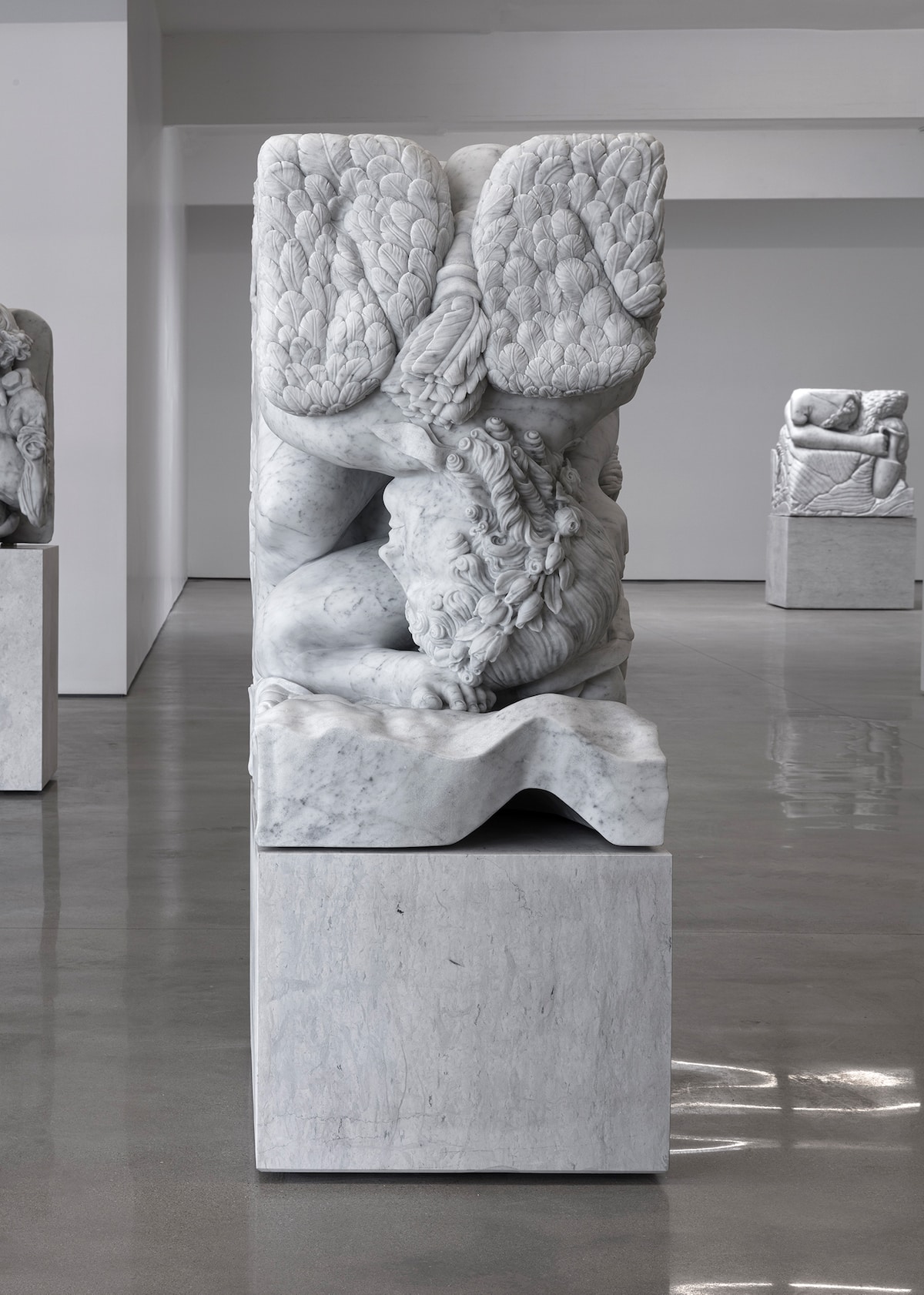 Artist Adam Parker Smith Compresses Classical Sculptures Into Small Marble Cubes (8)