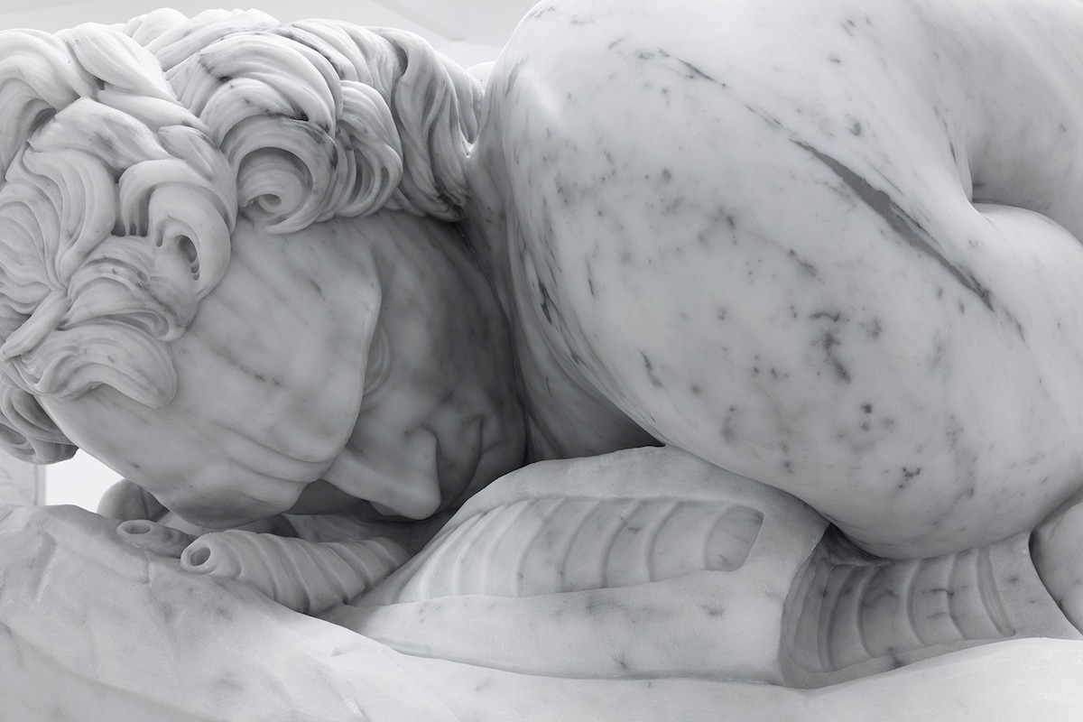 Artist Adam Parker Smith Compresses Classical Sculptures Into Small Marble Cubes (9)