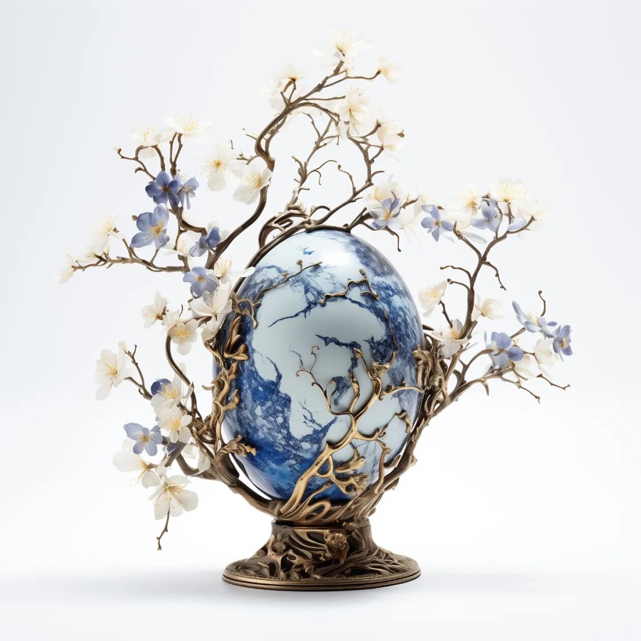 Bonsai Tree Sculptures Beautifully Bursting Through Broken Porcelain Vessels In Patrick Bergsma's Artworks (14)