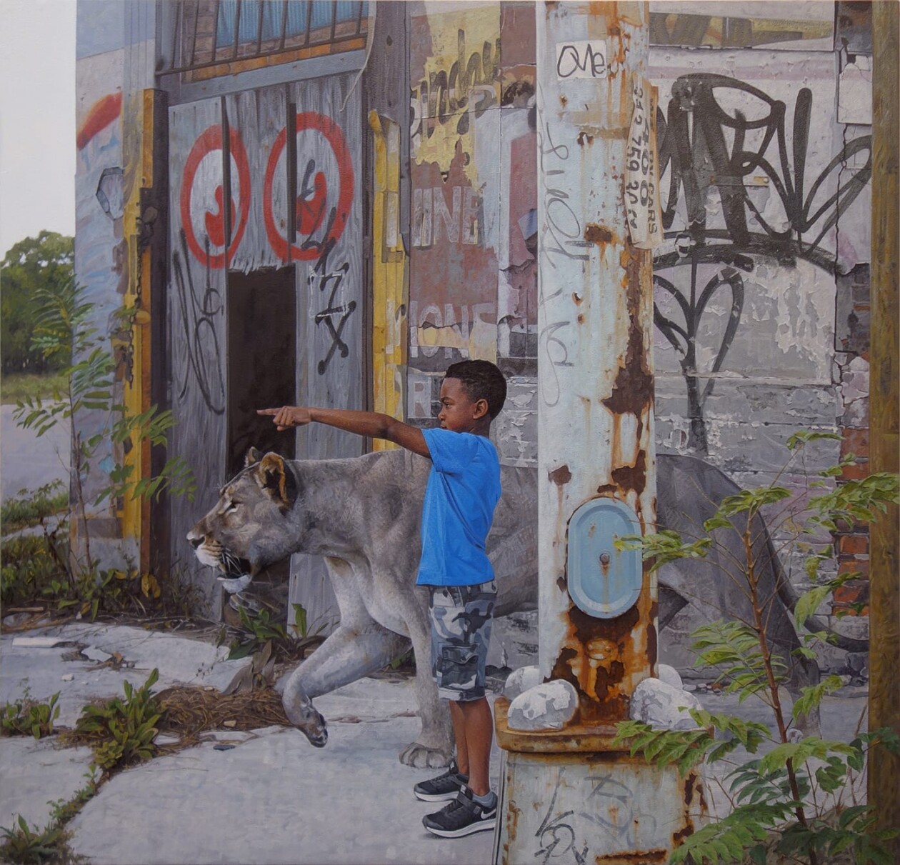 Children And Animals, Fascinating Hyper Realistic Paintings By Kevin Peterson (2)