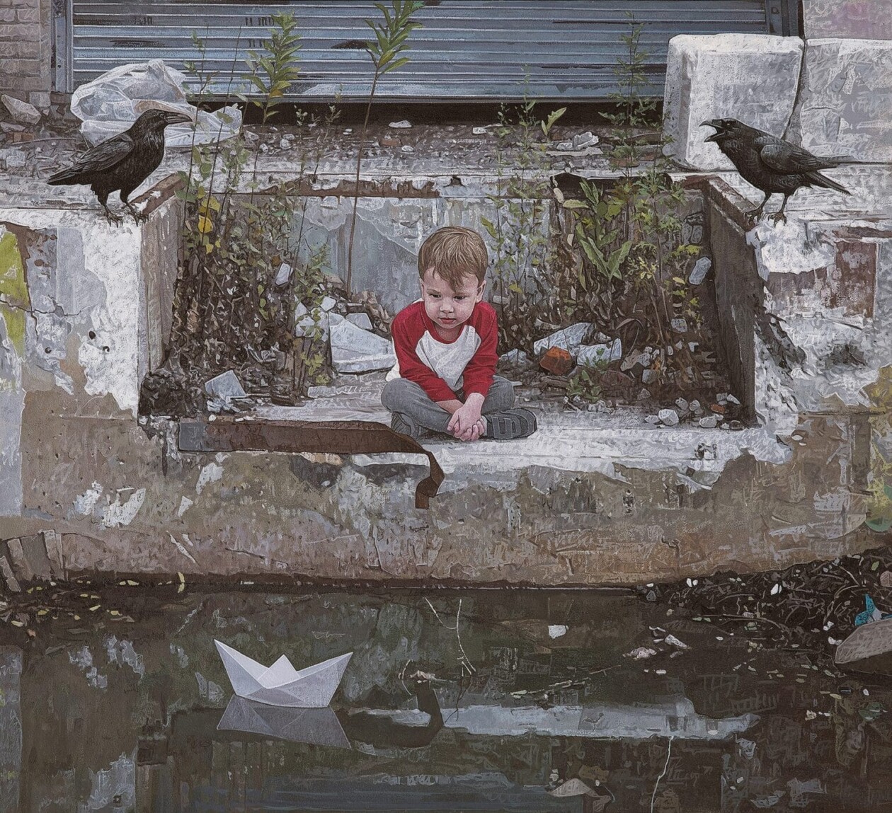Children And Animals, Fascinating Hyper Realistic Paintings By Kevin Peterson (9)